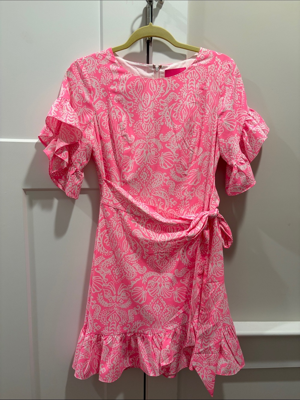 Lilly Pulitzer Hot Pink and White Printed Dress